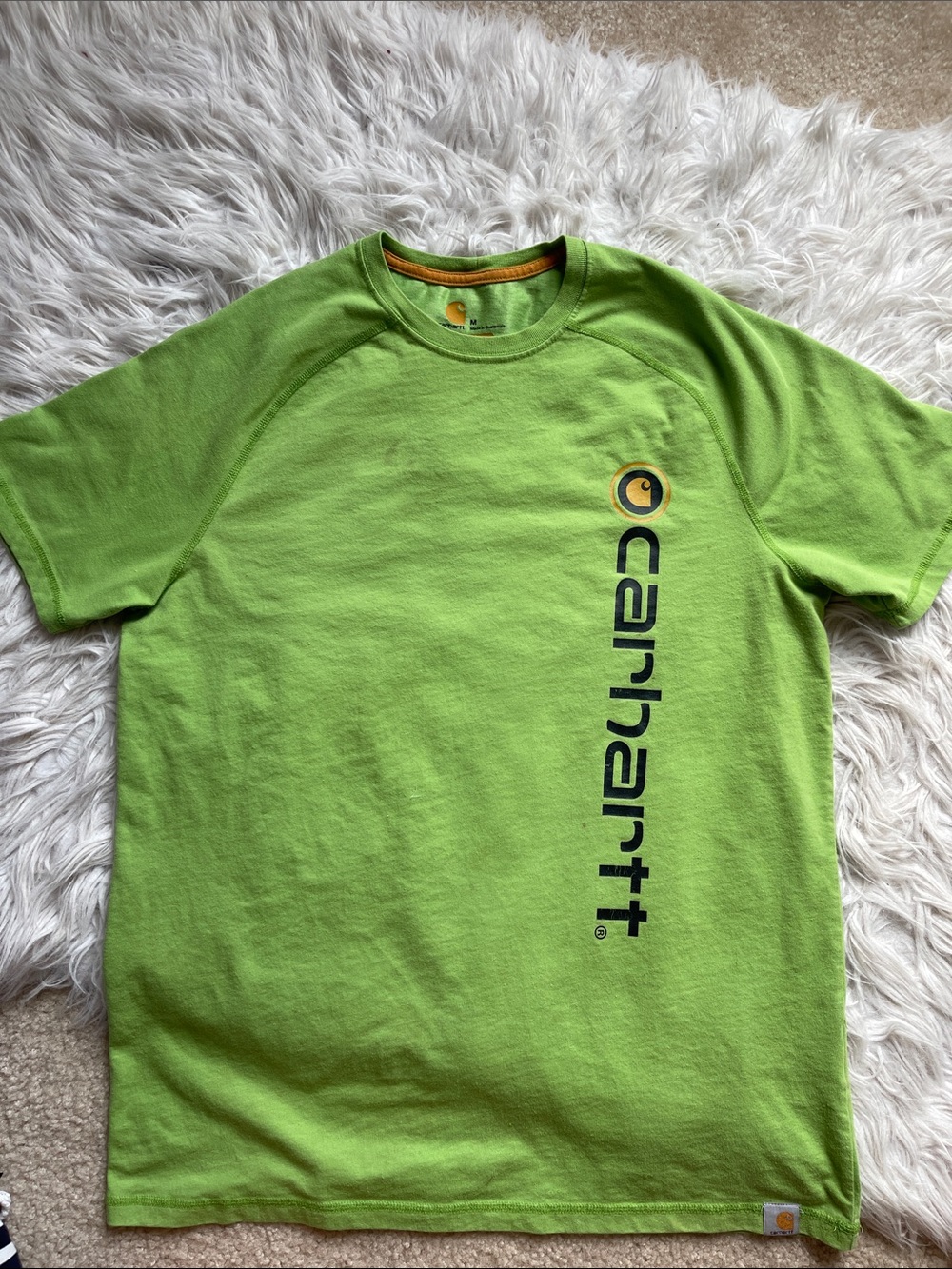 Carhartt Lime Green Short-Sleeve Logo Tee